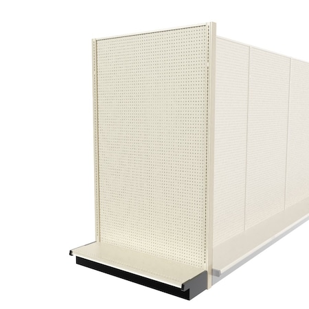 Lozier Shelving End Cap Display, Platinum 48W 84H 13D P483U-EC